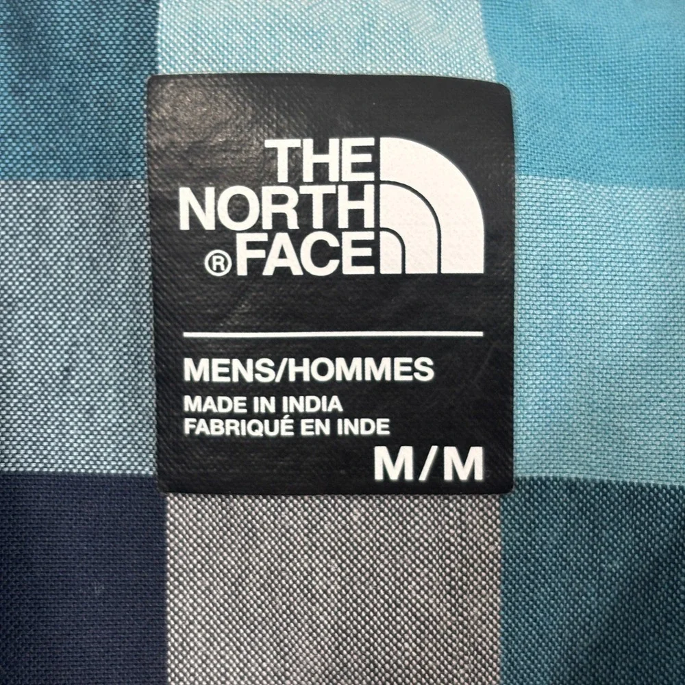 The‎ North Face Mens Button Down Shirt M Plaid Short Sleeve Outdoor